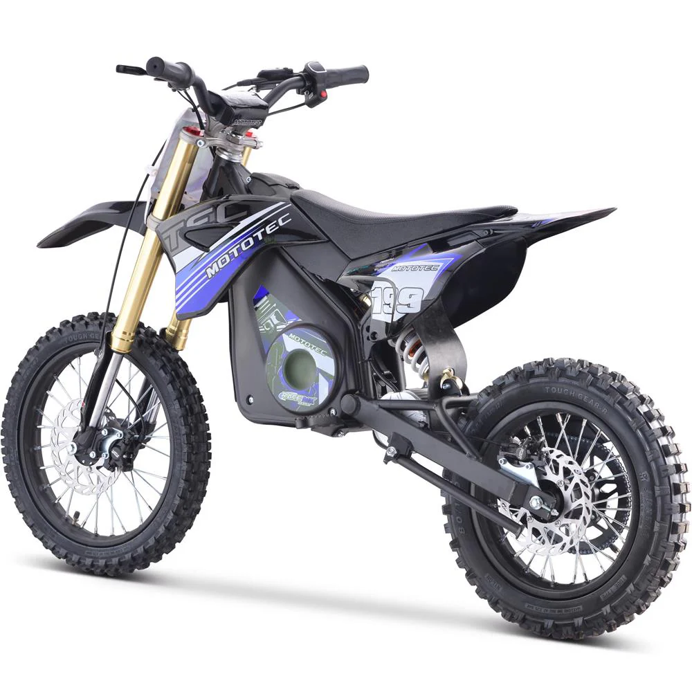 MotoTec 48v Pro Electric Dirt Bike 1600w Lithium Blue - Image 3