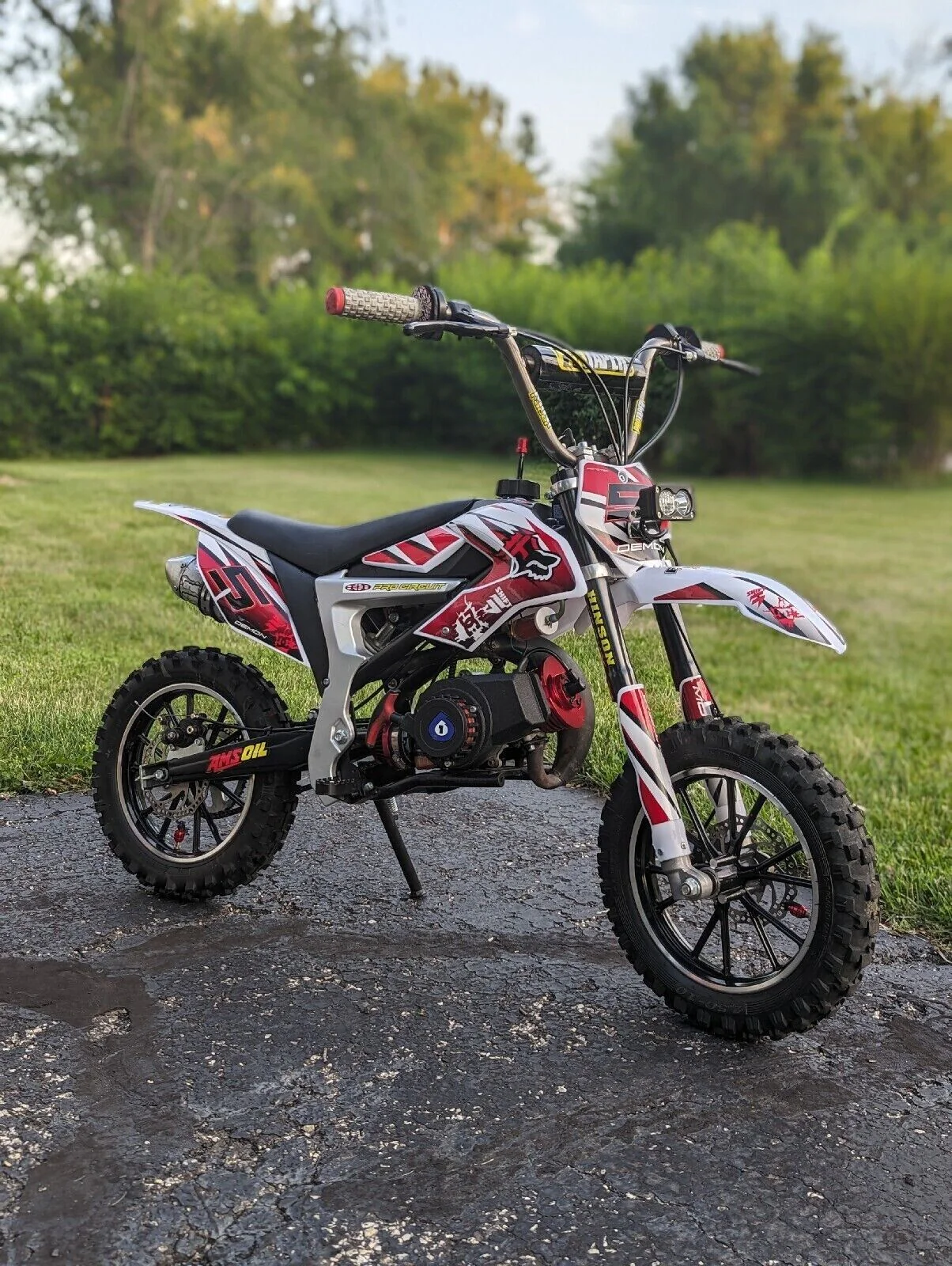 50CC Demon Graphics Kit with Thick High Gloss Decals - Image 5