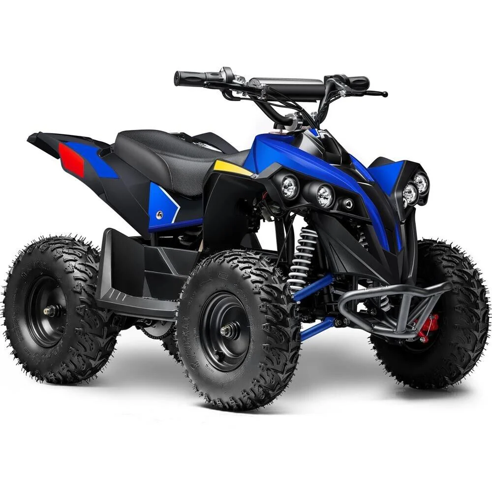 MotoTec E-Bully 36v 1000w Children's All-Terrain Vehicle - White, Red and Blue - Image 4
