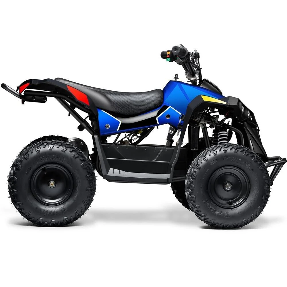 MotoTec E-Bully 36v 1000w Children's All-Terrain Vehicle - White, Red and Blue - Image 5