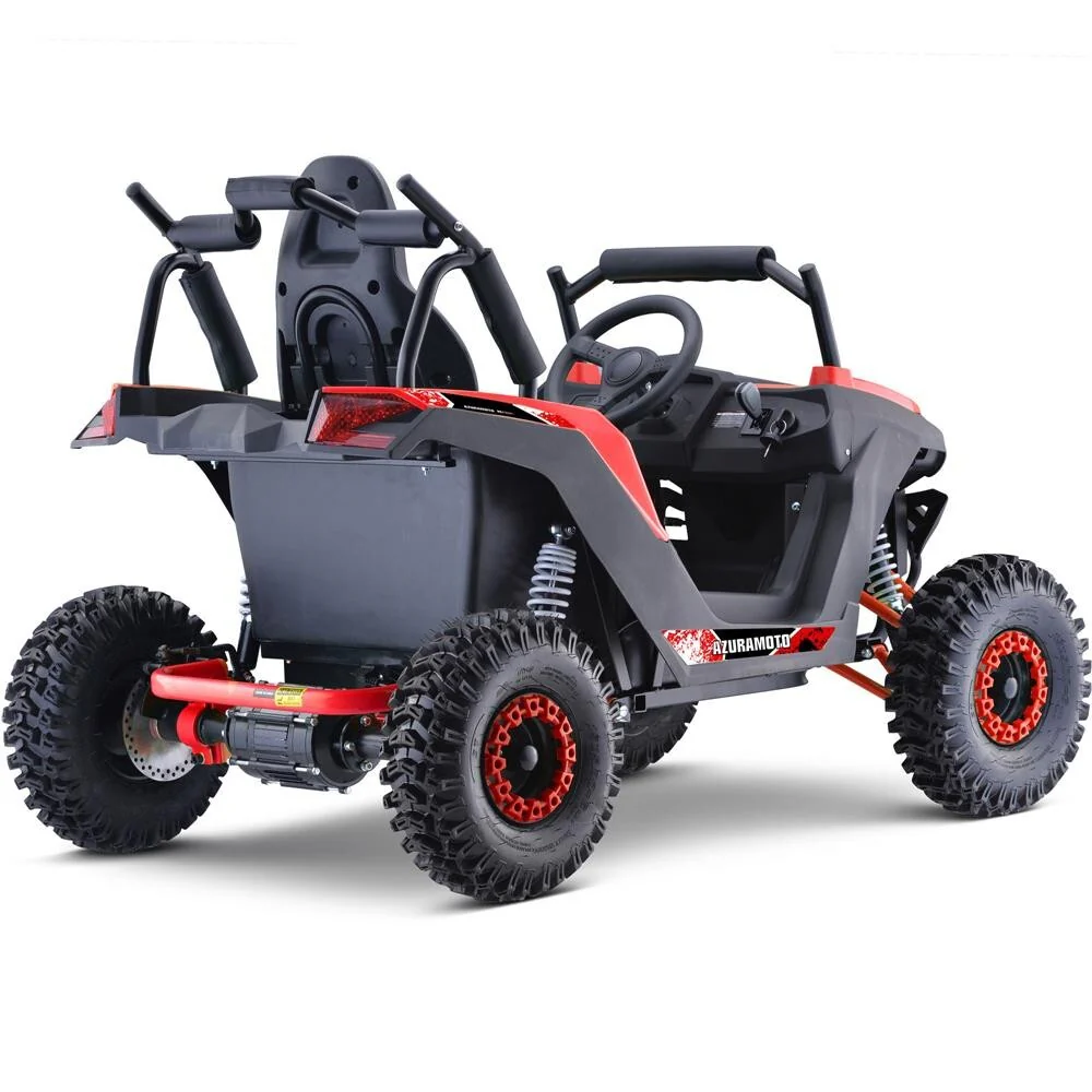 Kids 48V 1200W UTV with Full Suspension and Powerful Motor Red - Image 4
