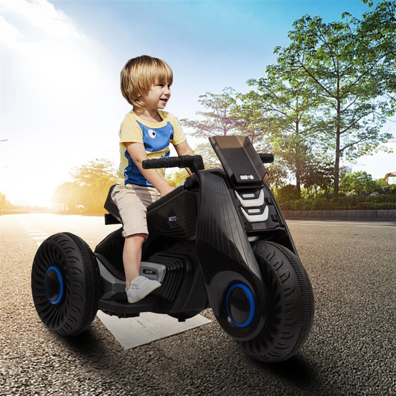 MP3 Kids Electric Motorcycle with Training Wheels - Perfect for Little Riders! - Image 6