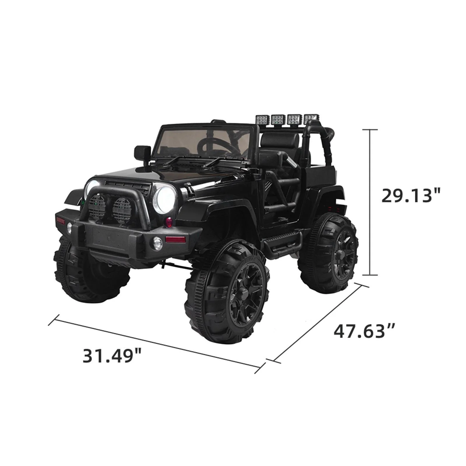 MP3 Remote Control Electric Ride-On Truck for Kids - 1 Seater with Battery Power - Image 8