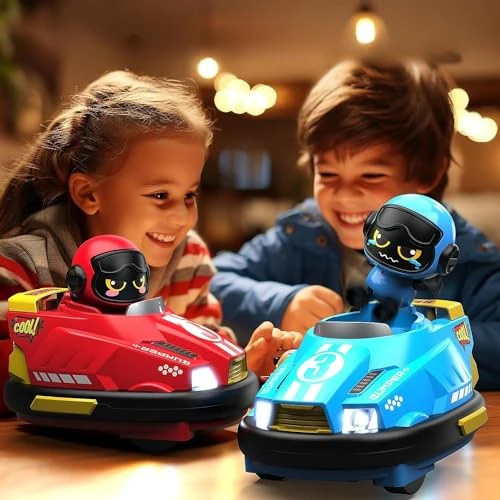 2-Pack Multiplayer Remote Control Bumper Cars with Ejection Doll - Image 4