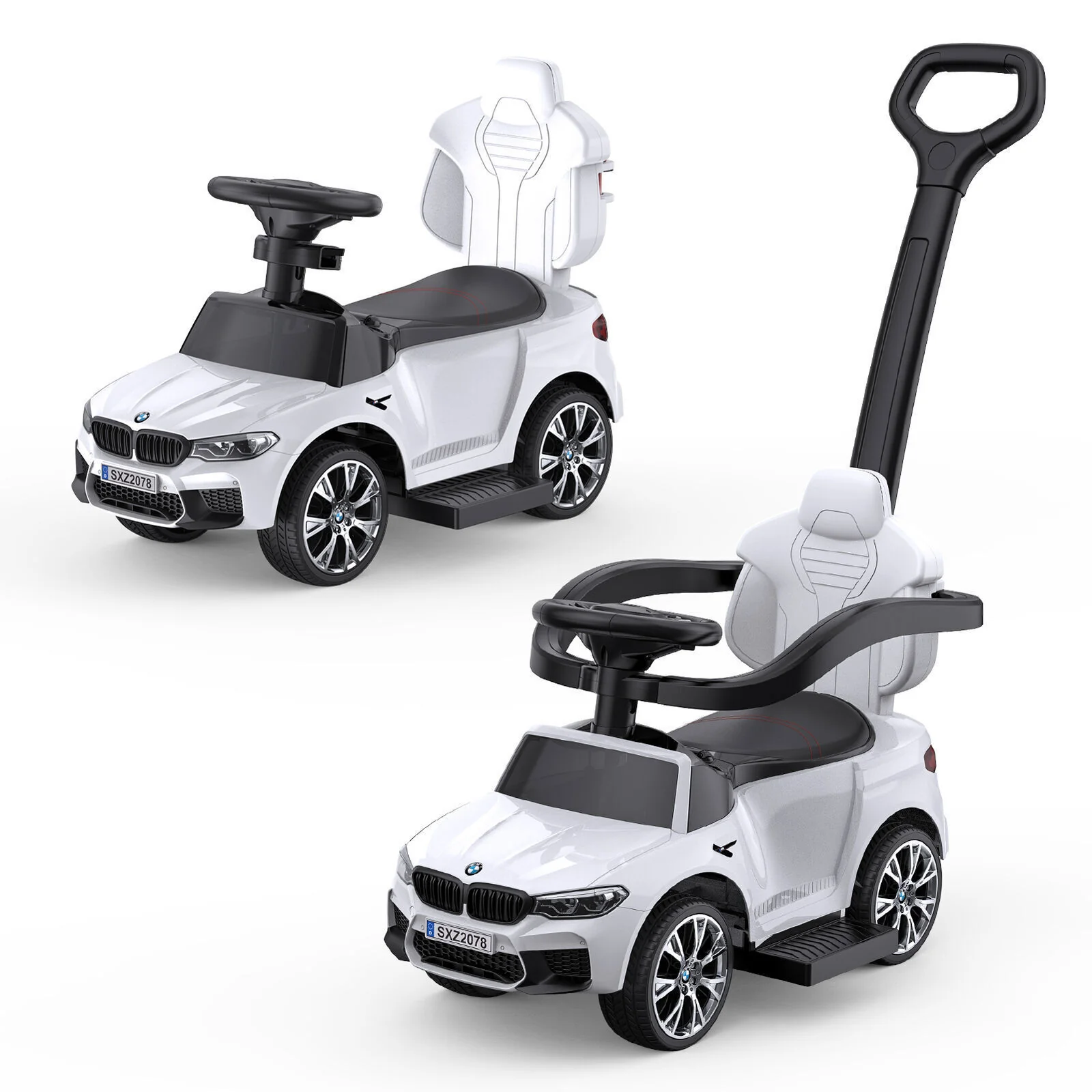 Music-Infused Ride-On Car with Safety Bar for Toddlers and Kids - Image 10