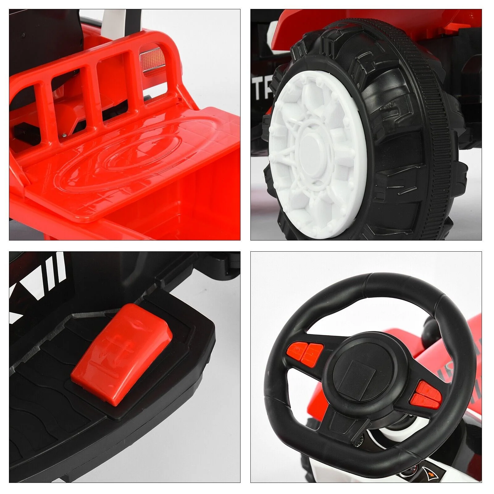 Musical Electric Tractor with Detachable Trailer - Perfect Gift for Kids with Lights and Sounds - Image 8