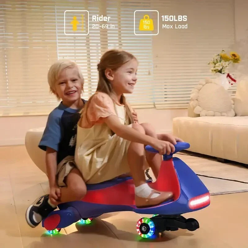 Electric Wiggle Ride-On Car with Pedal for Kids and Toddlers - Image 3