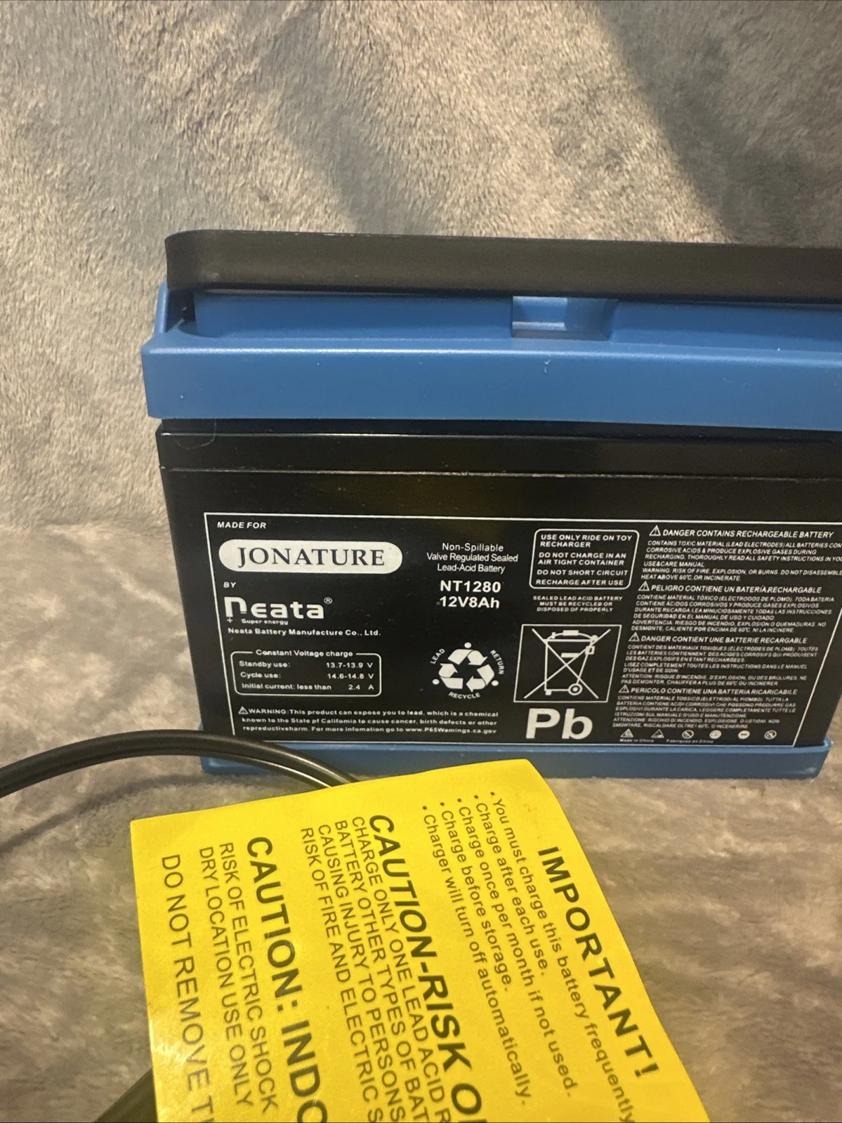 12V Non-Spillable Lead Acid Battery Model NT1280 for Reliable Power - Image 2