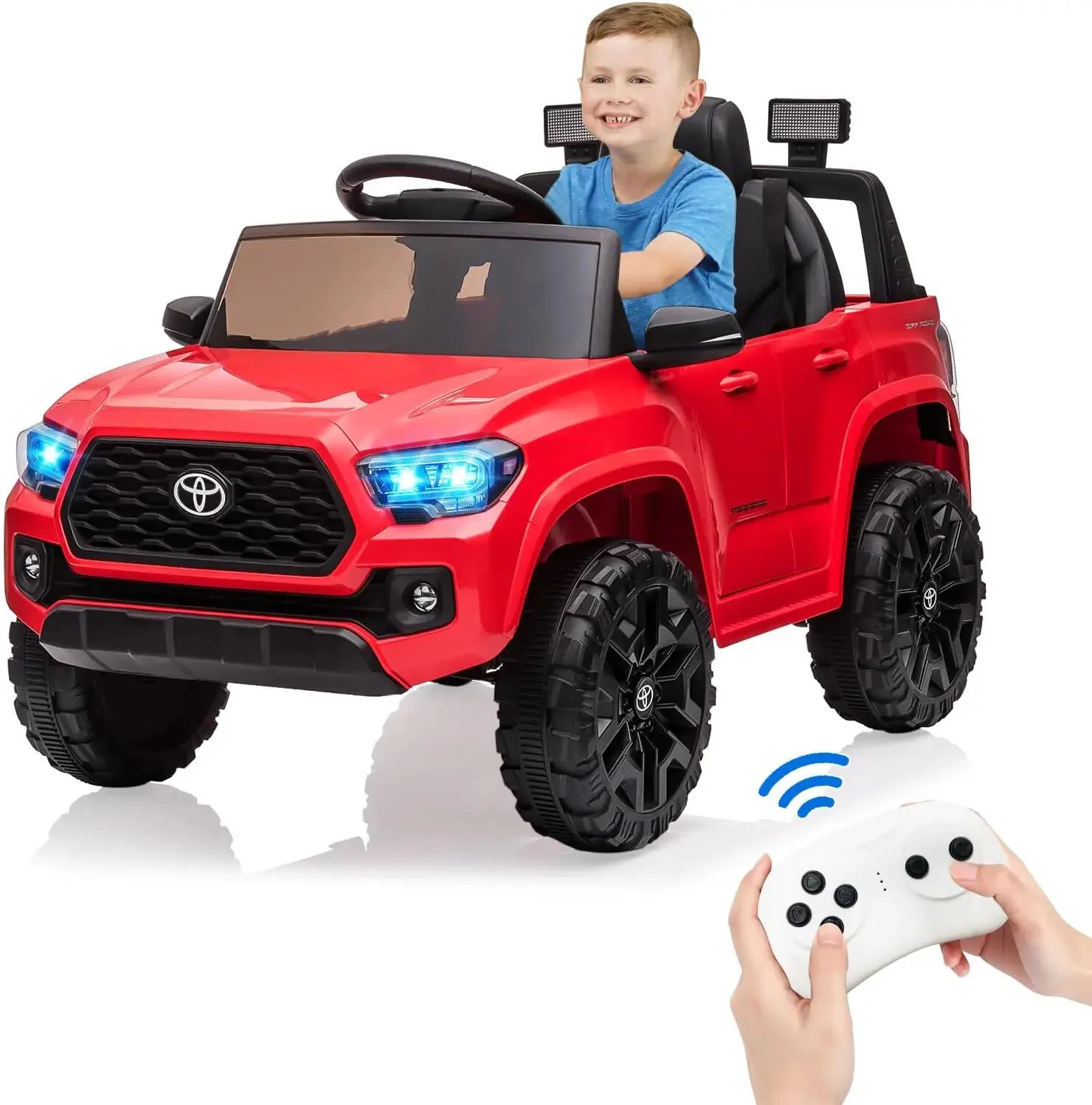 12V Kids Electric Ride-On Truck Toy with Remote Control and Safety Belt - Image 10