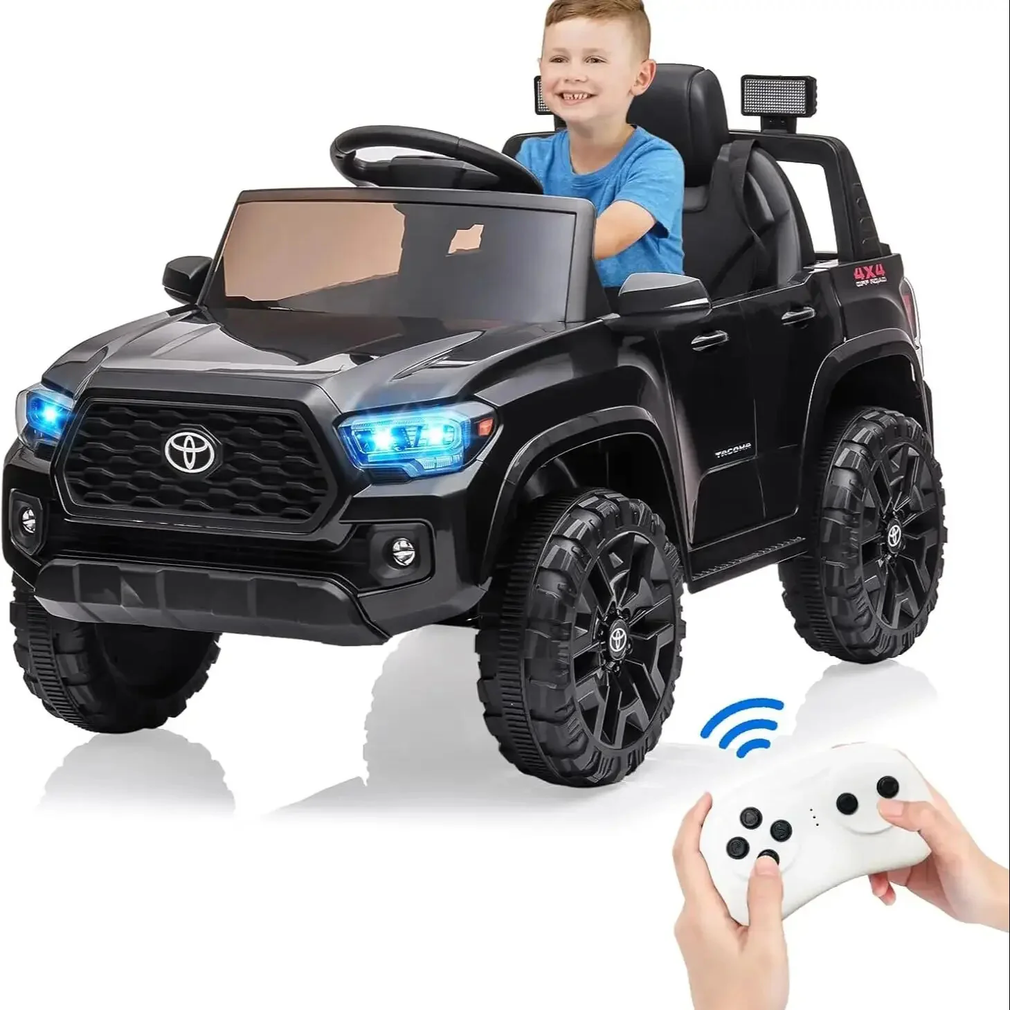 12V Kids Electric Ride-On Truck Toy with Remote Control and Safety Belt - Image 11
