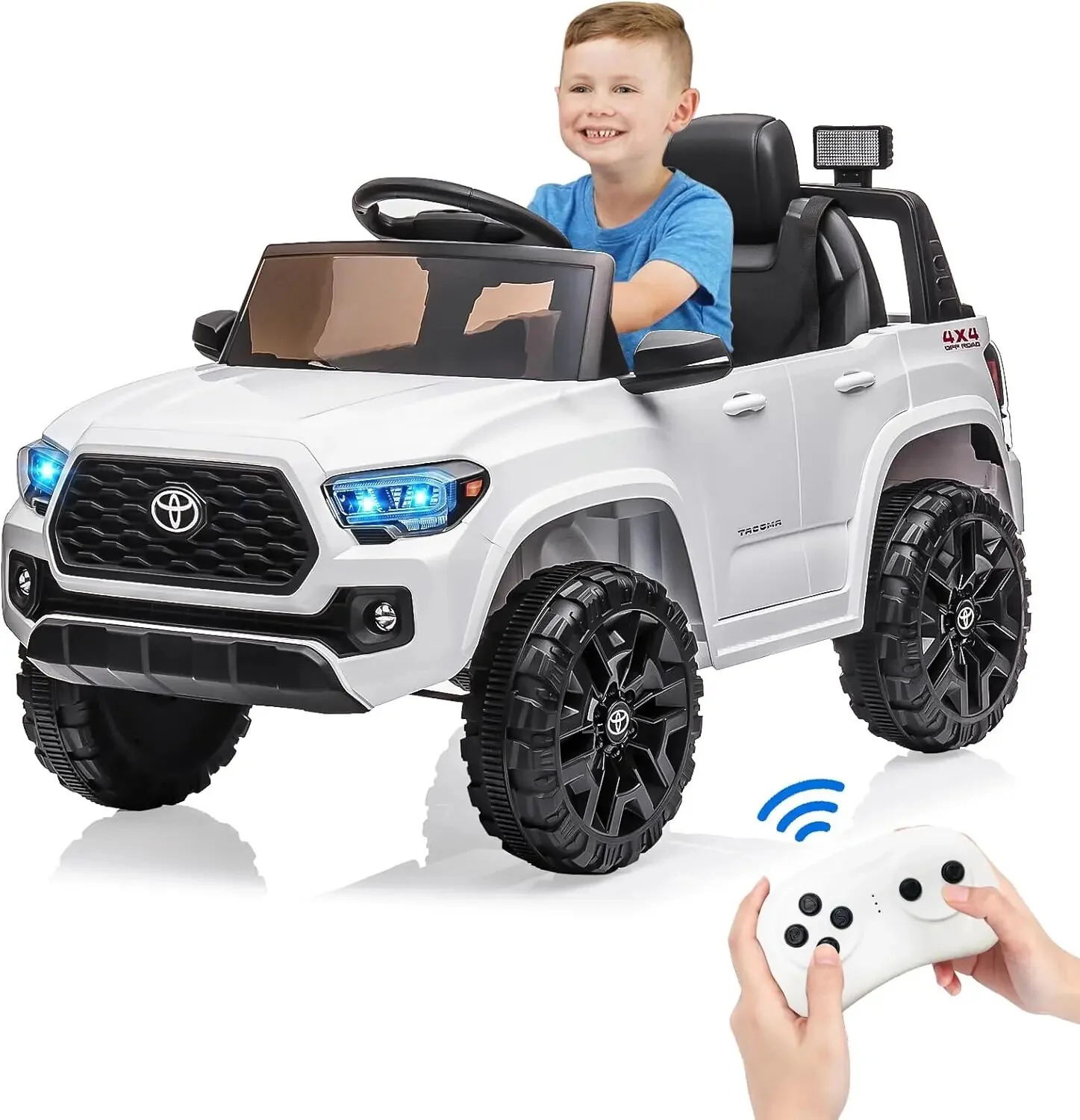 12V Kids Electric Ride-On Truck Toy with Remote Control and Safety Belt - Image 14