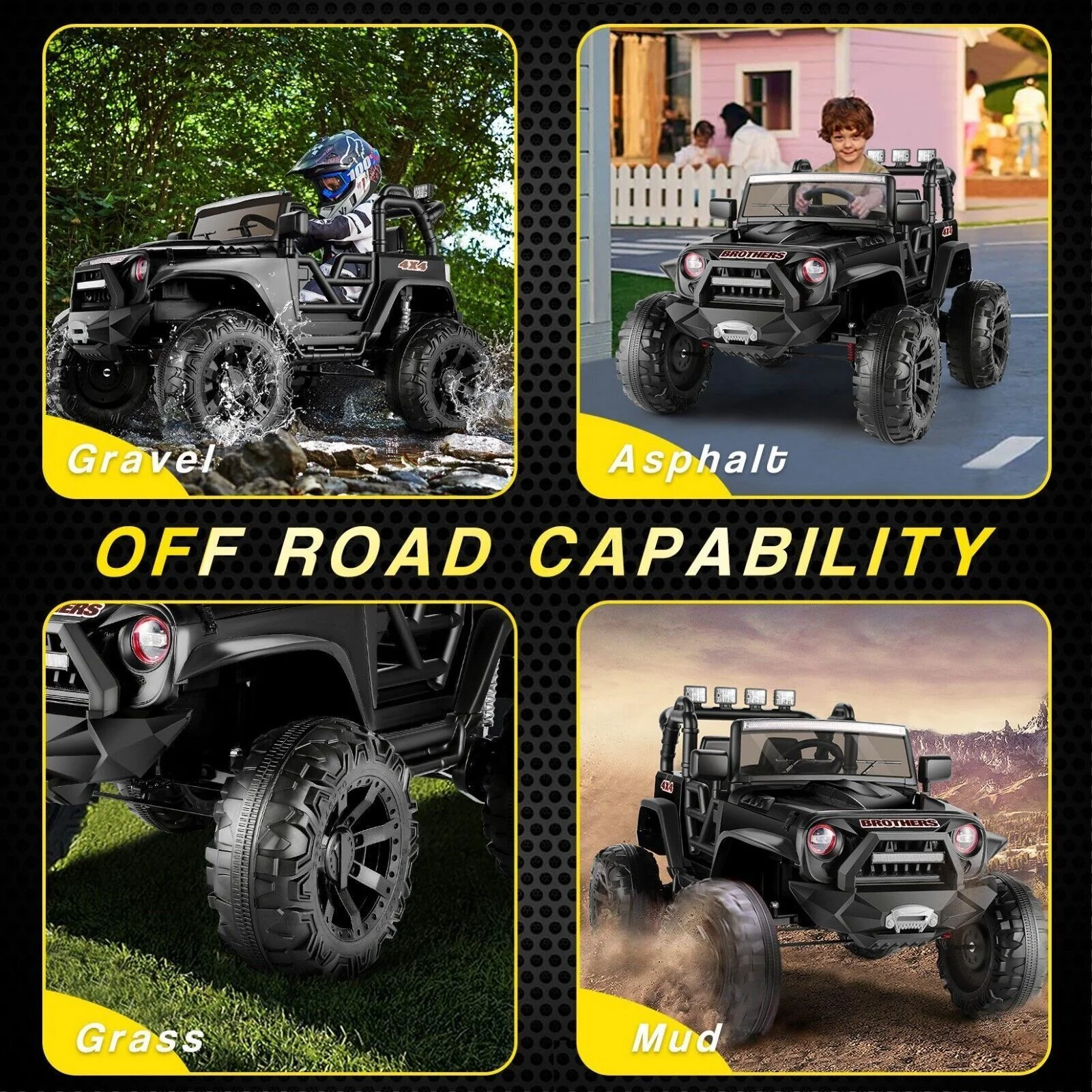 New 2-Seater 24V Electric Truck for Kids with Bluetooth and 2x200W Motors - Image 5