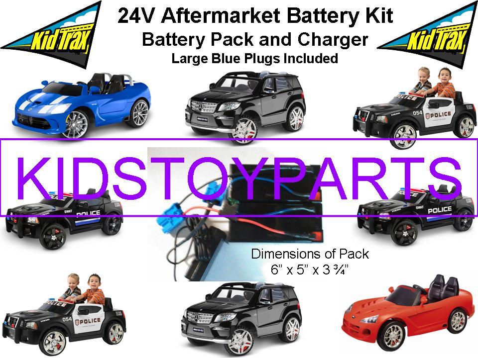 24V Conversion Upgrade Kit for 12V Cars and Trucks with Battery, Charger, and Car Plug
