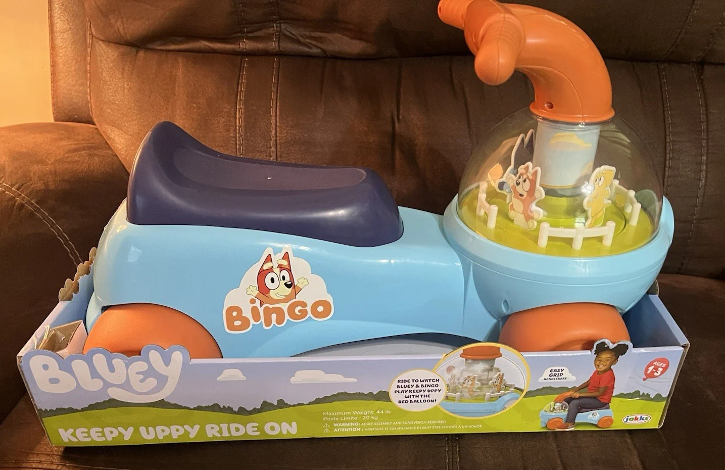 Bluey Keepy Uppy Ride-On Toy for Toddlers – Indoor & Outdoor Family Fun