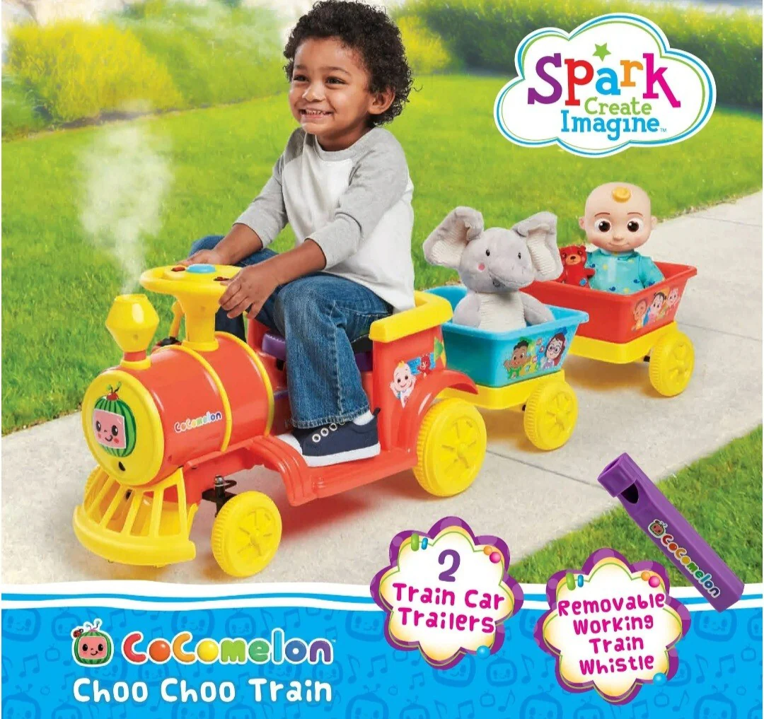 Cocomelon 6V Motorized Electric Toddler Ride-On Train Toy - Image 2