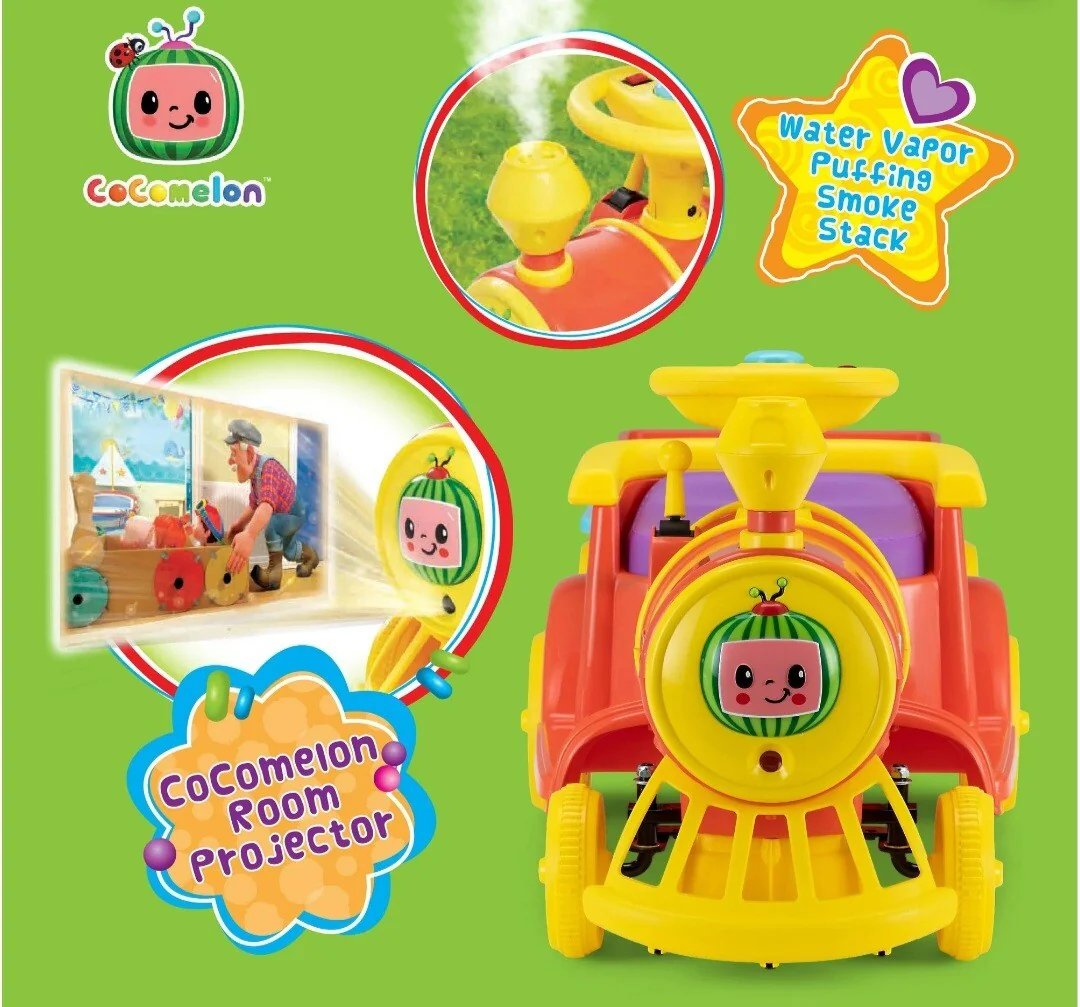 Cocomelon 6V Motorized Electric Toddler Ride-On Train Toy - Image 4