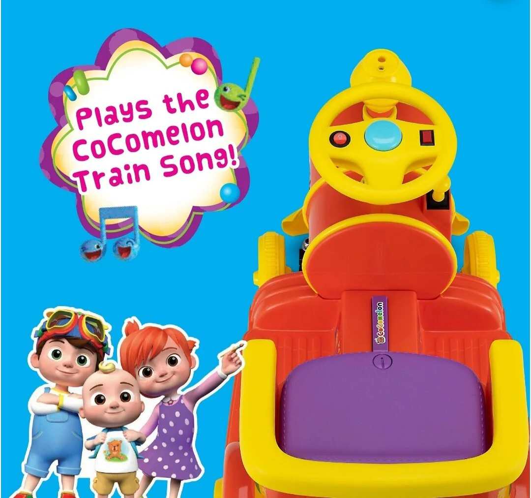 Cocomelon 6V Motorized Electric Toddler Ride-On Train Toy - Image 5