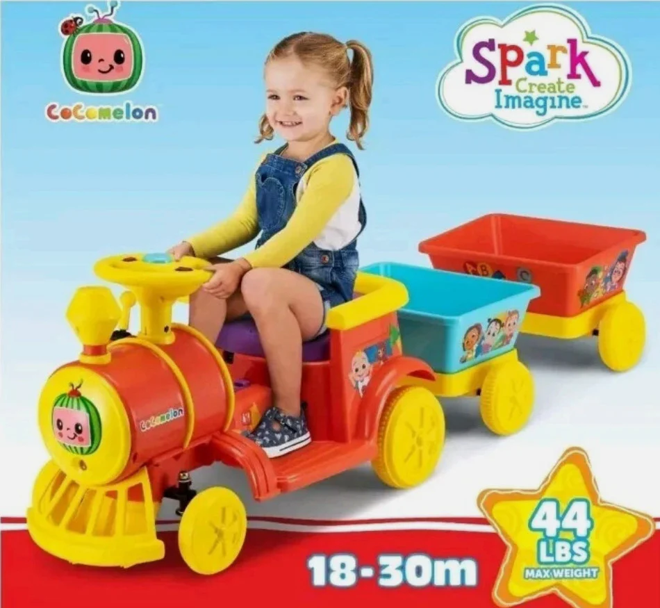 Cocomelon 6V Electric Motorized Toddler Ride-On Train Toy - Image 13