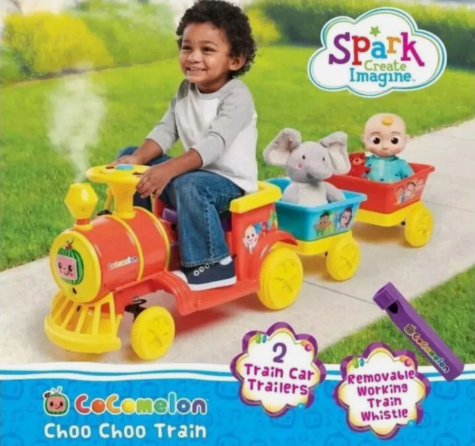 Cocomelon 6V Electric Motorized Toddler Ride-On Train Toy - Image 5
