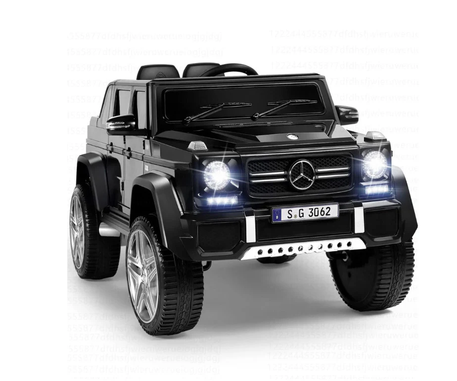 Electric Kids Ride-On RC Motorized Car with Trunk Black - Image 5