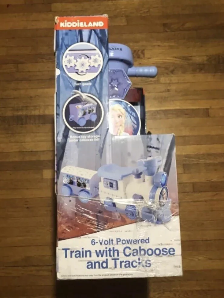Toddler Ride-On Train with Tracks, Charger, and Battery - Image 4