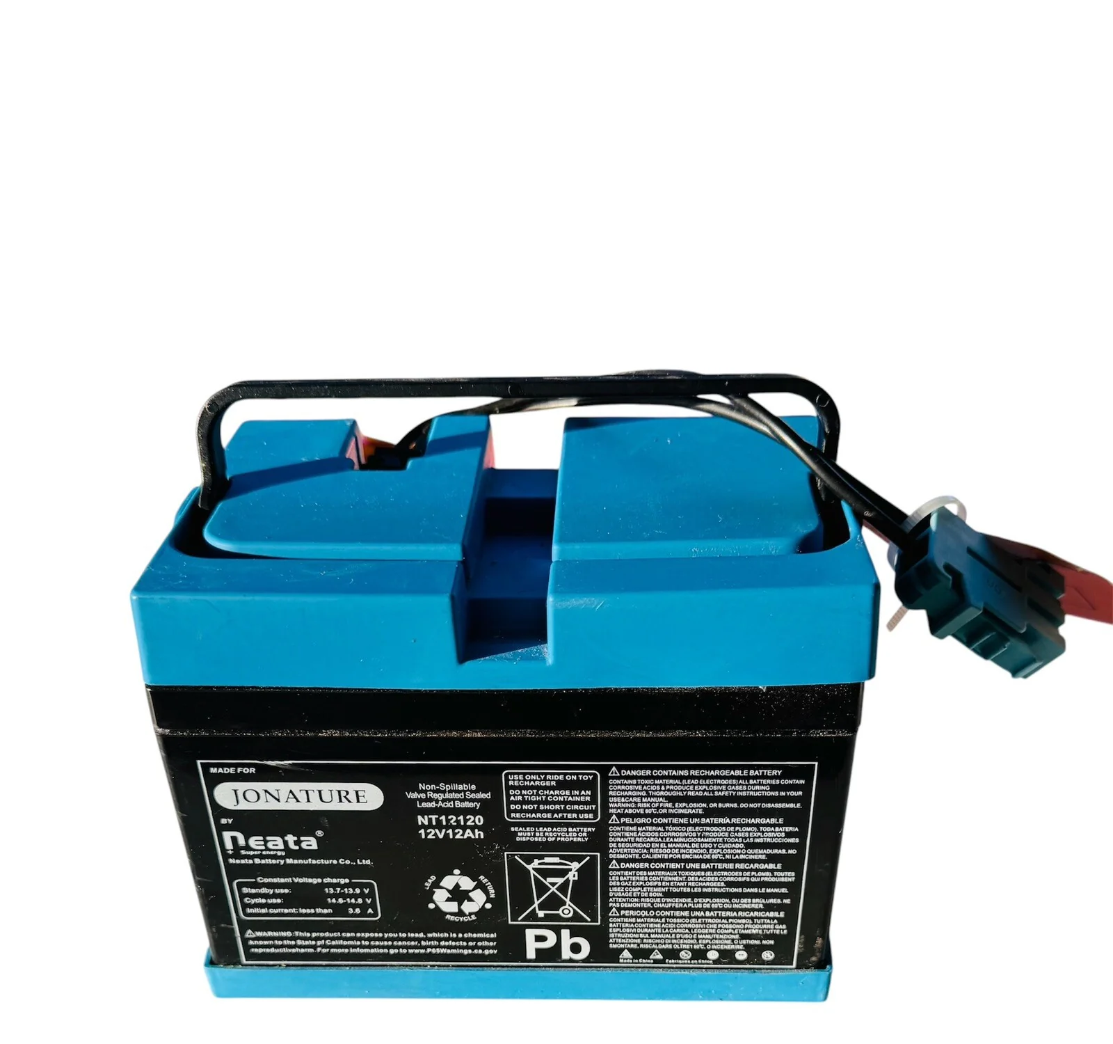 12 Volt 12Ah Rechargeable Battery Compatible with Peg Perego Polaris Slingshot - Image 4