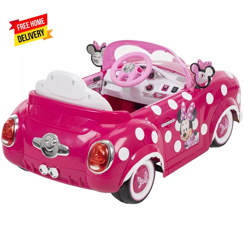 Minnie Mouse 6V Battery-Powered Ride-On Car for Kids Ages 3+ - Image 10