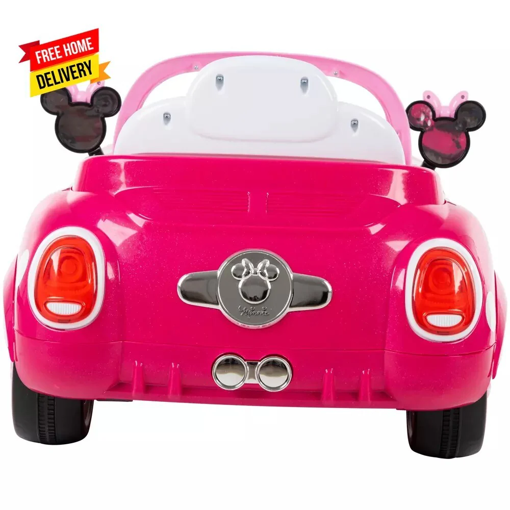Minnie Mouse 6V Battery-Powered Ride-On Car for Kids Ages 3+ - Image 11