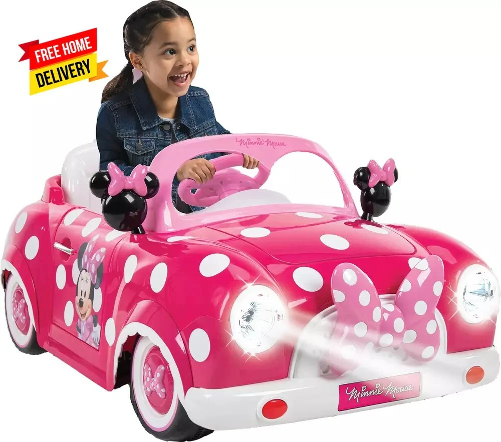 Minnie Mouse 6V Battery-Powered Ride-On Car for Kids Ages 3+ - Image 13