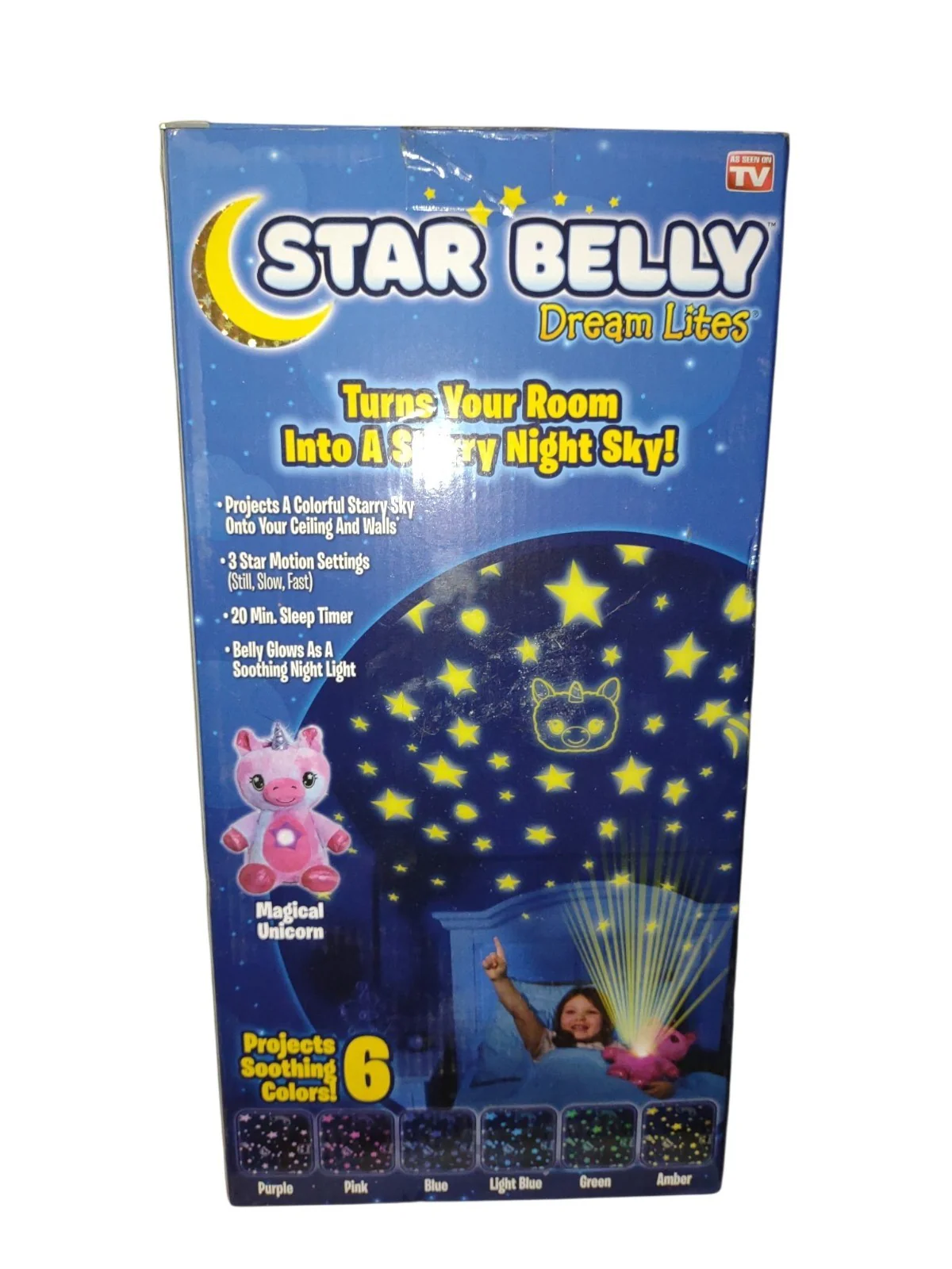 Star Belly Dream Lites Enchanted Unicorn Plush Night-Light Projector - Image 4