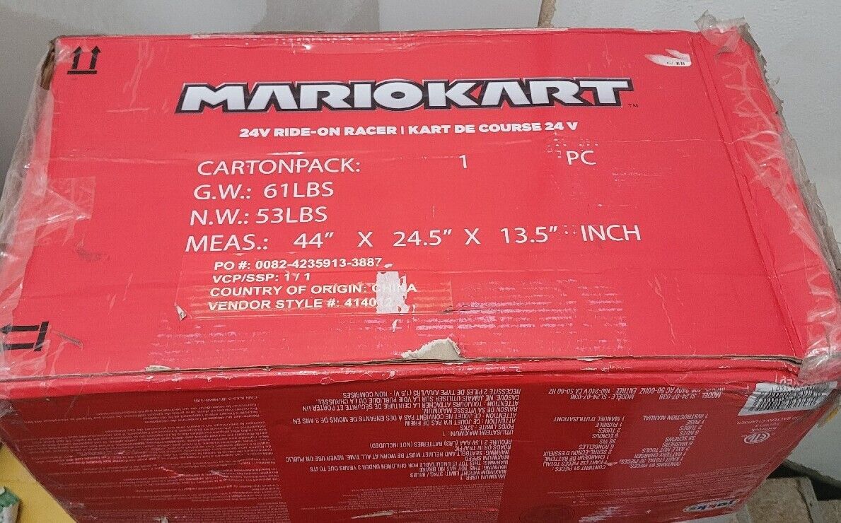Nintendo Super Mario Kart 24V Battery Powered 3 Speed Ride-On Racer with a Top Speed of 8 MPH - Image 4
