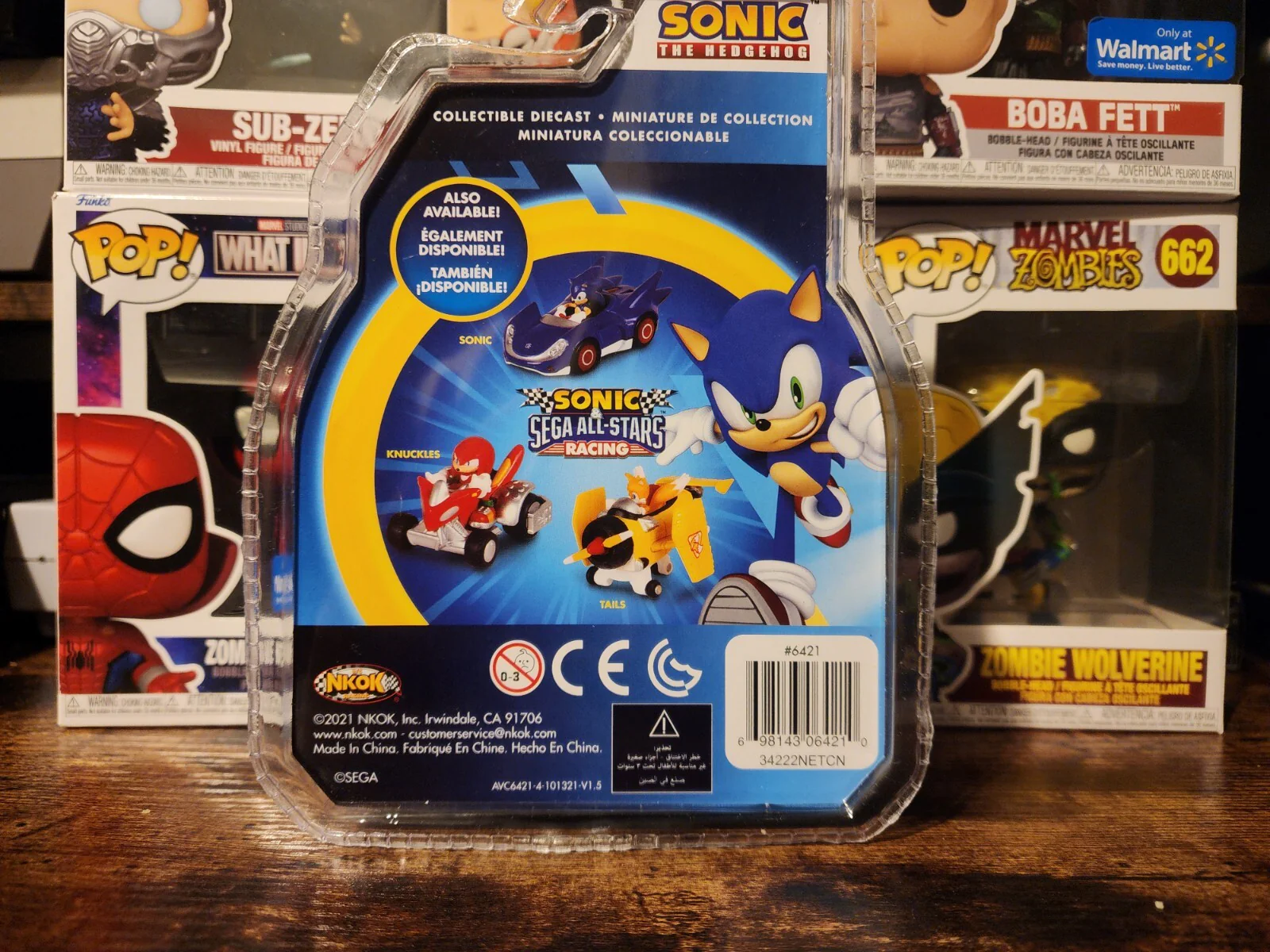 Sonic and Sega All-Stars Racing Diecast Collectible Car Featuring Sonic the Hedgehog - Image 2