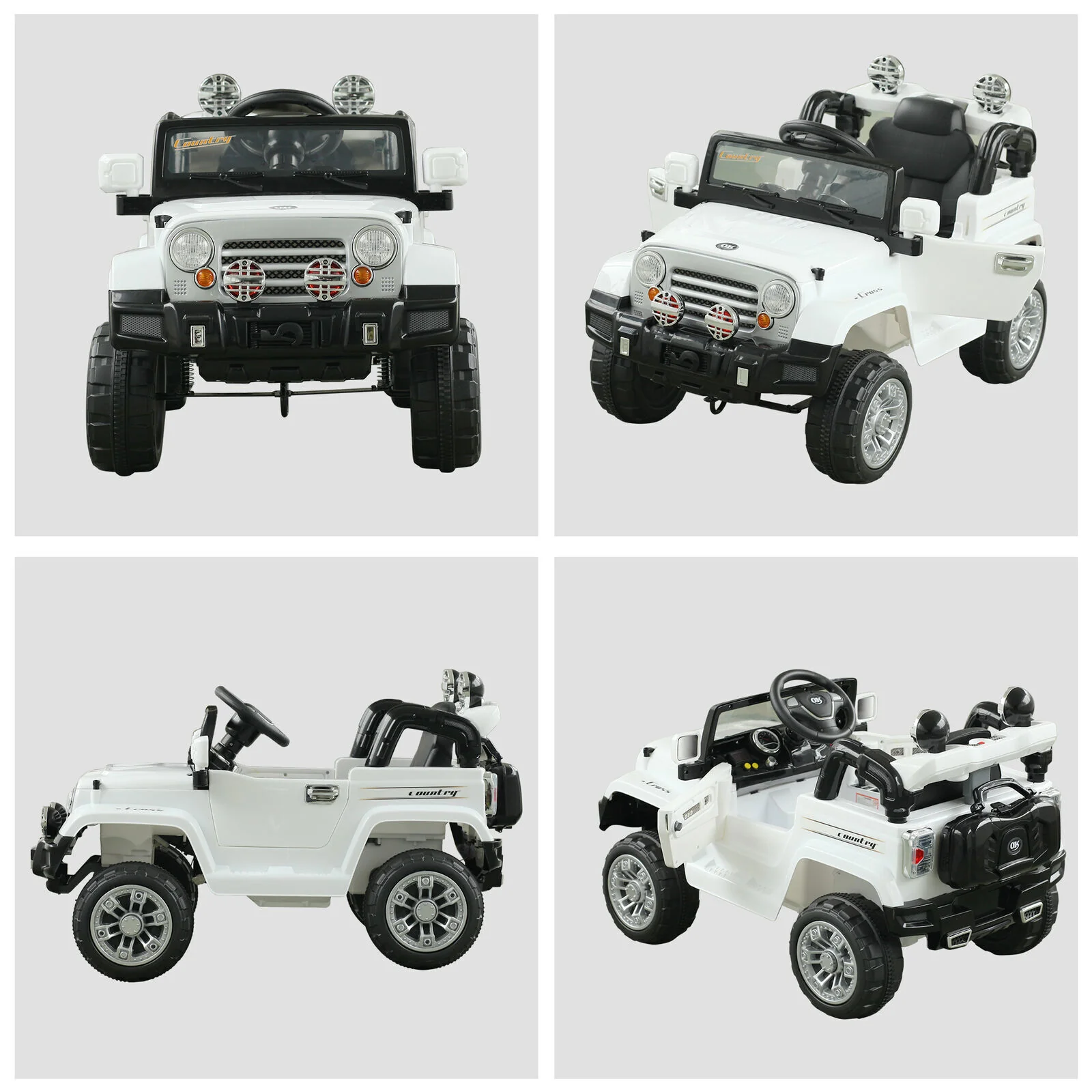 Off-Road Battery-Powered Jeep Truck for Kids with Remote Control, MP3 Player, and Lights - 12V - Image 10