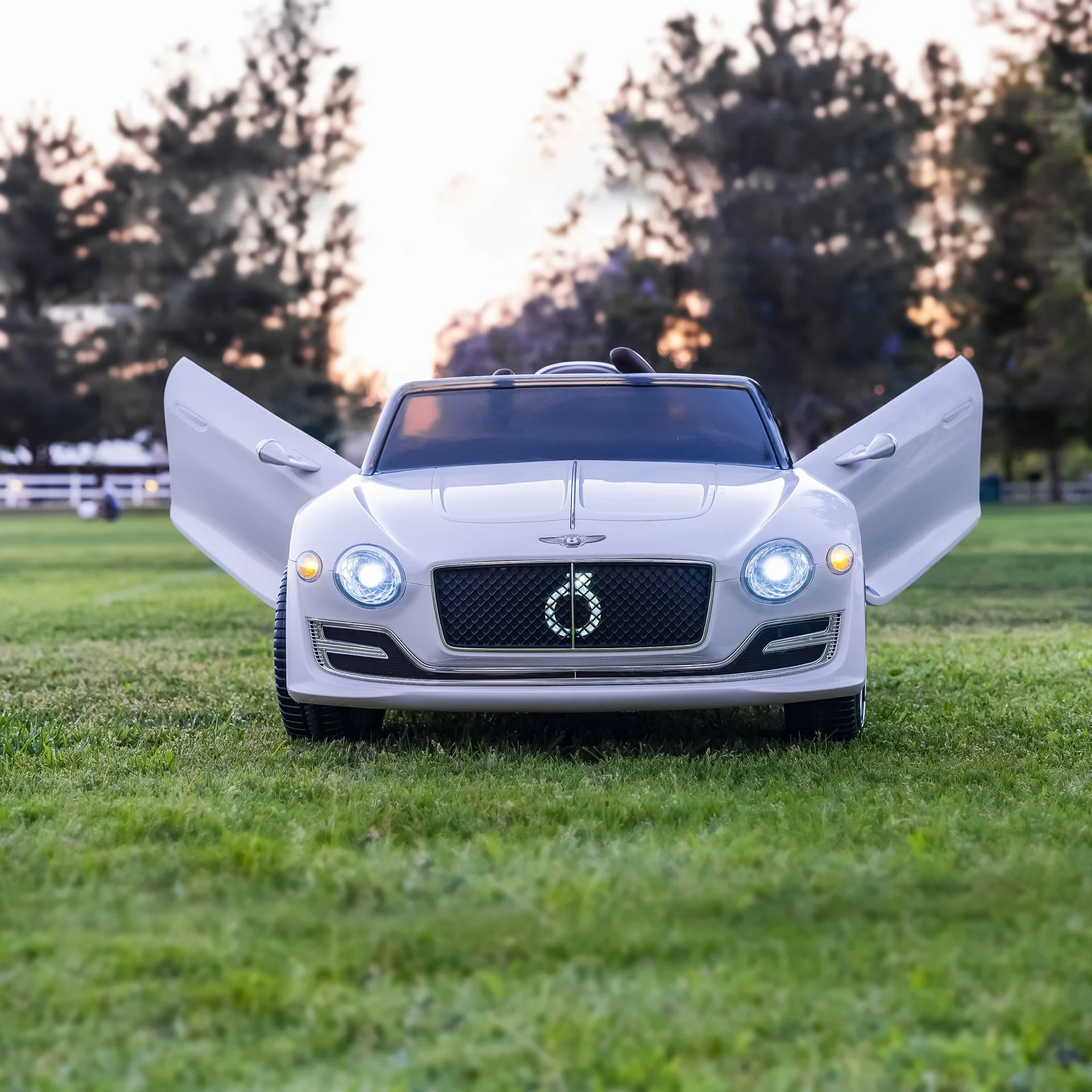 12V Electric Kids Ride-On Car with Remote Control and AUX, Off-Road Bentley Style Toy - Image 9