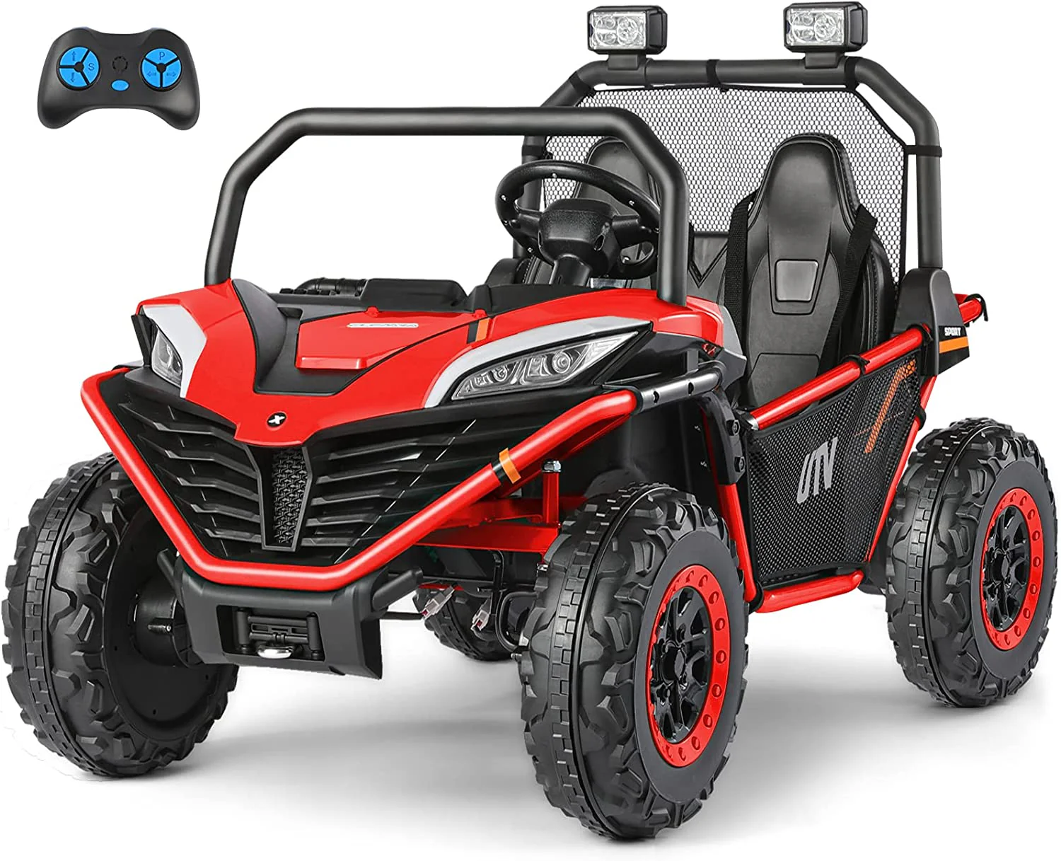 Off-Road UTV Electric Car for Kids - 2 Seater Ride-On Toy with 12V Battery Power - 4WD Vehicle - Image 9