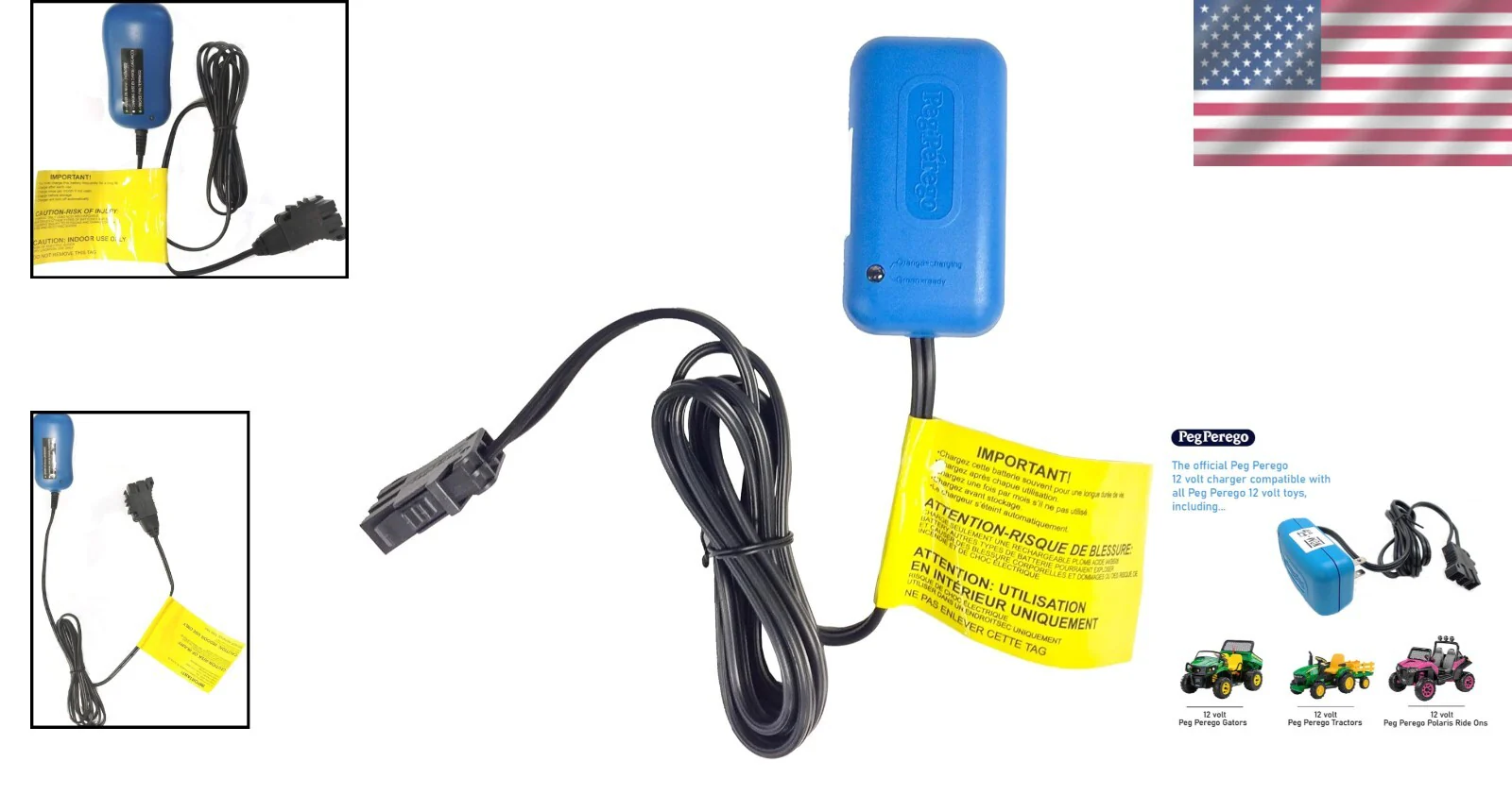 12V Universal Battery Charger for Ride-On Vehicles - Image 2