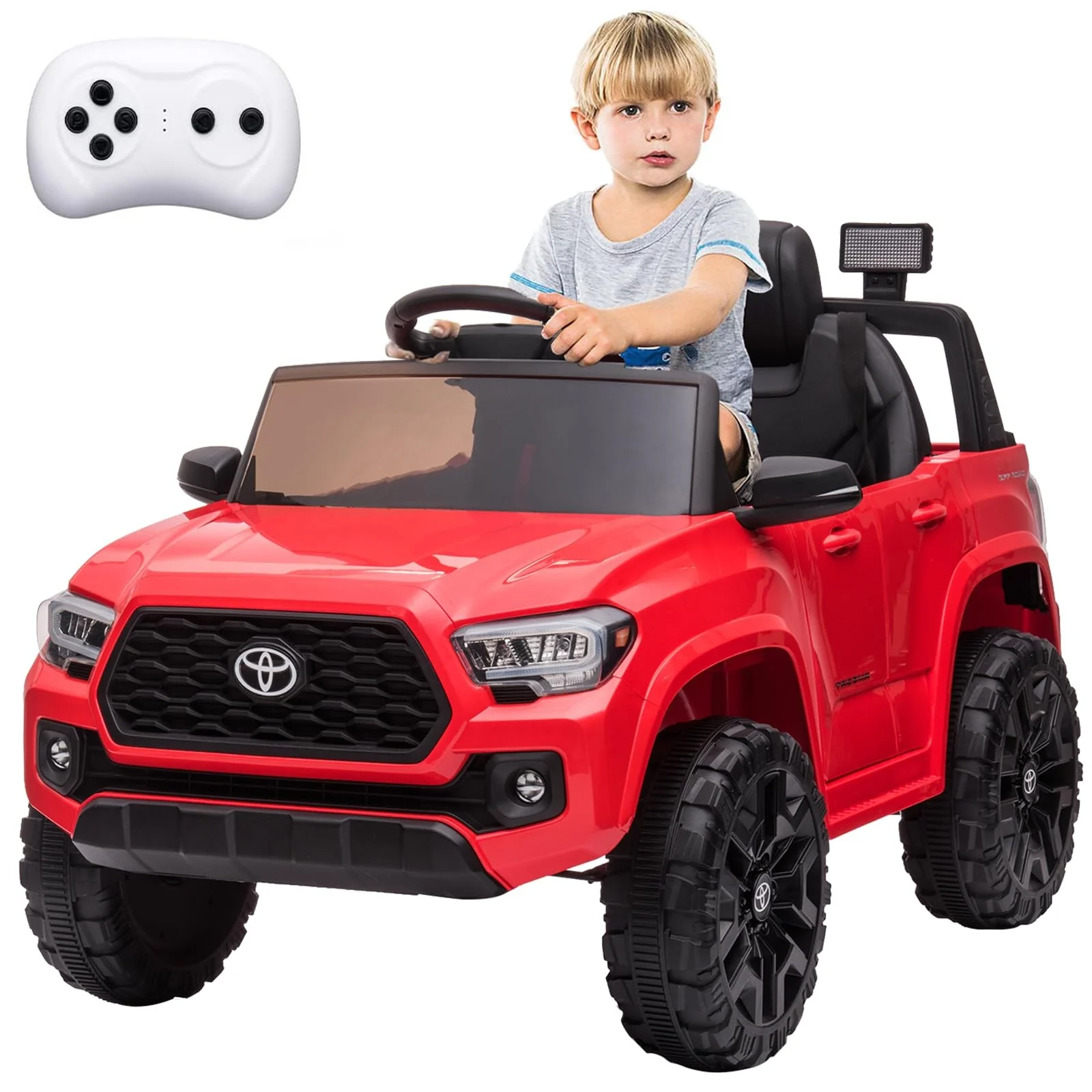 Licensed Toyota Tacoma 12V Battery-Powered Electric Ride-On Car - Image 8