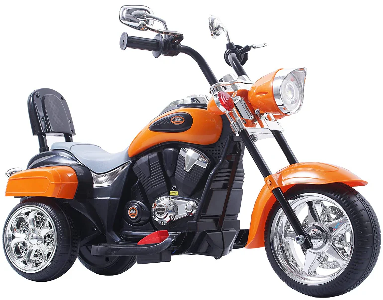 Orange 1-3 Year Old Kids' Motorcycle with Wheels - Image 2