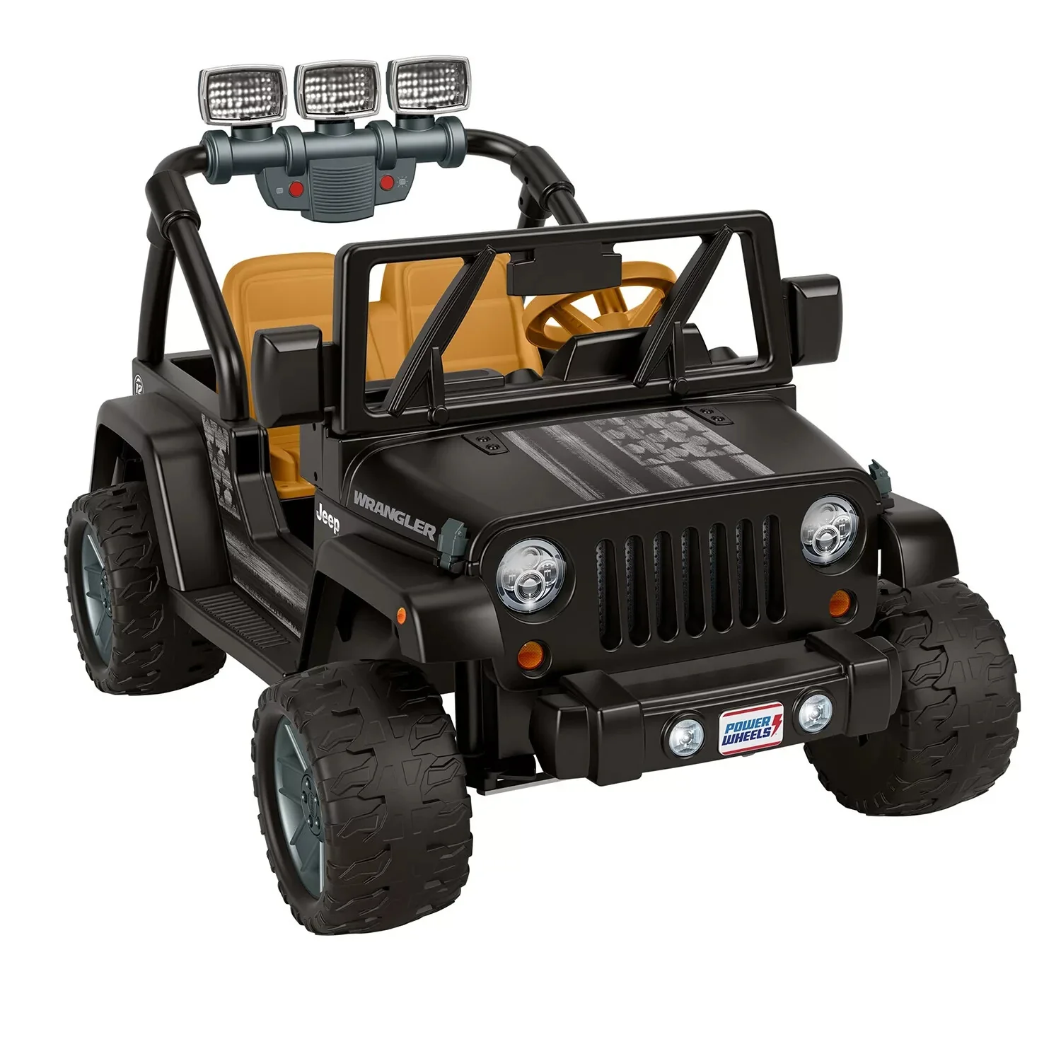 Orange Seat Toy Story Stars and Stripes Jeep Wrangler Power Wheels - Image 3
