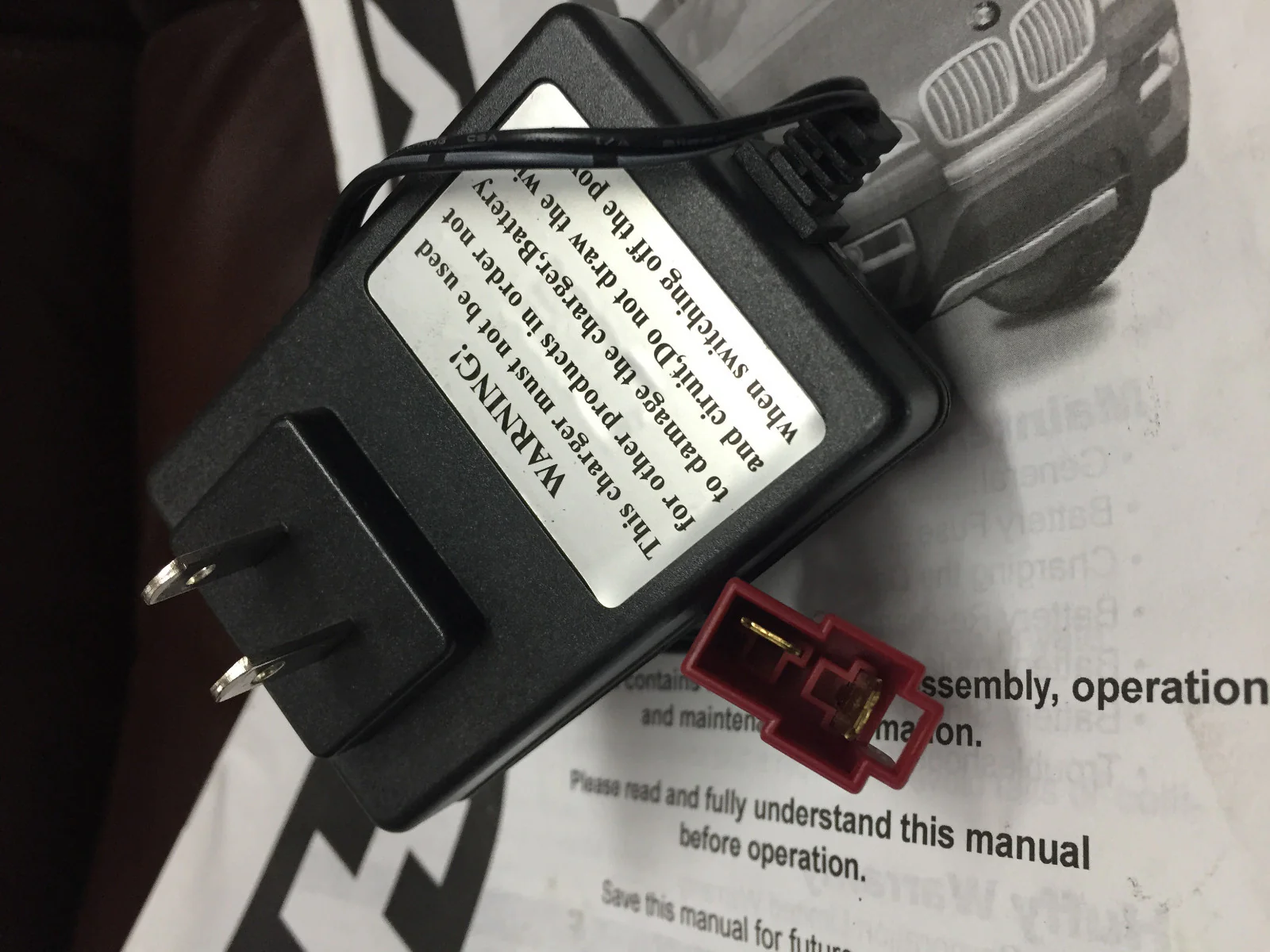 6V Charger for Kids Ride-On BMW X6 Car - Image 3
