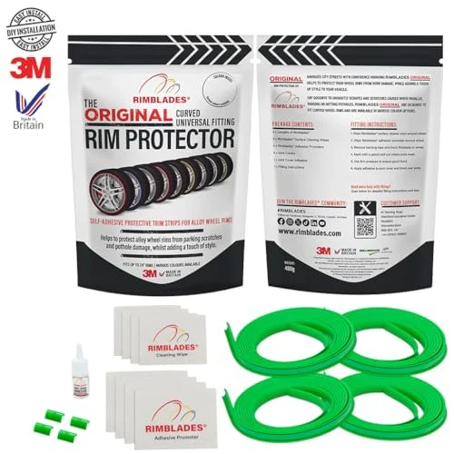 Green Alloy Wheel Rim Protectors for Up to 24×4 Inch Wheels - Image 3