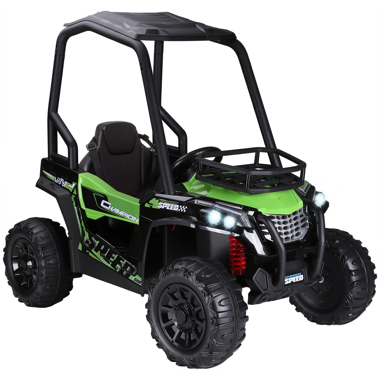 Children's Outdoor Electric ATV Car with Real Suspension and Remote Control Green - Image 12