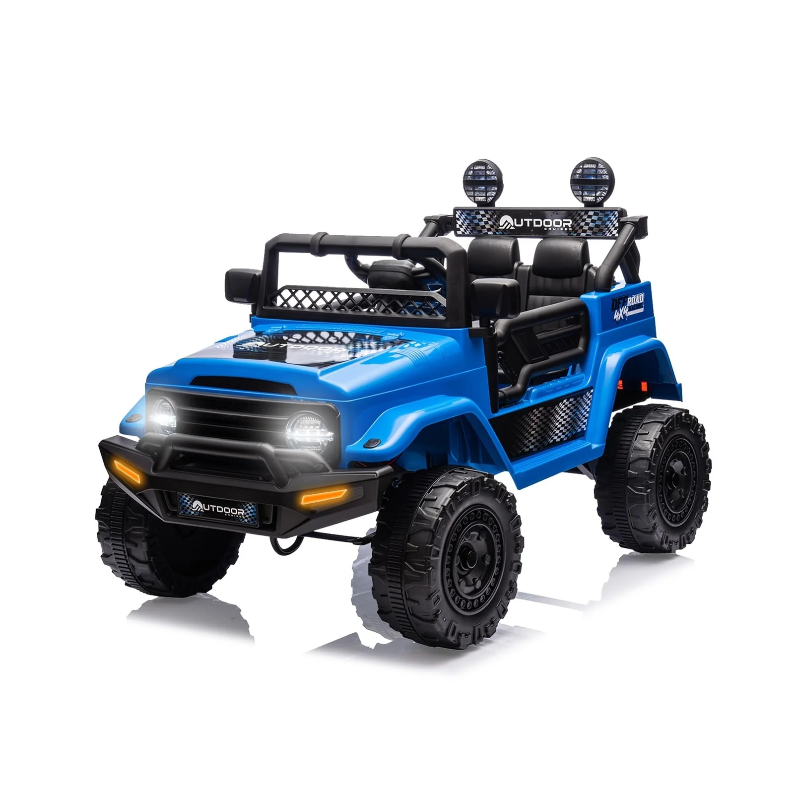 Outdoor Cruise 1-Seater 12V Electric Ride-On Car for Kids with Remote Control