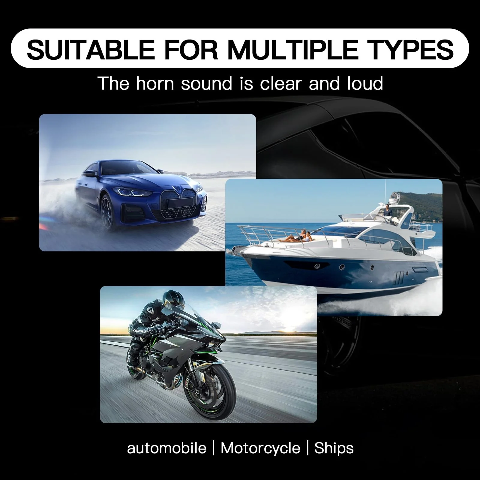 Pack of 2 Super Loud 300DB Waterproof Electric Train and Car Horns - Image 6