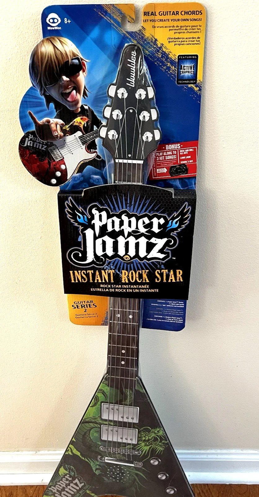 Paper Jamz Green Dragon Rock Star Guitar Series 2 by WowWee - Image 4