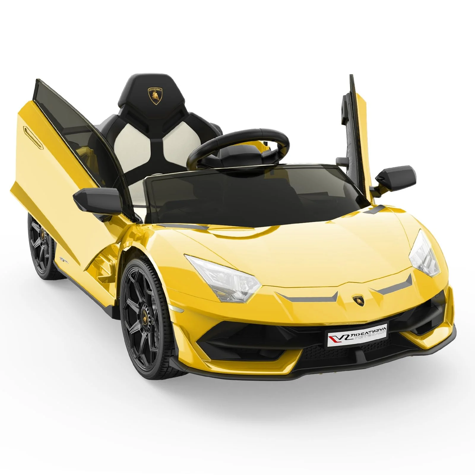Licensed Lamborghini 12V Electric Ride-On Car with Parental Remote Control