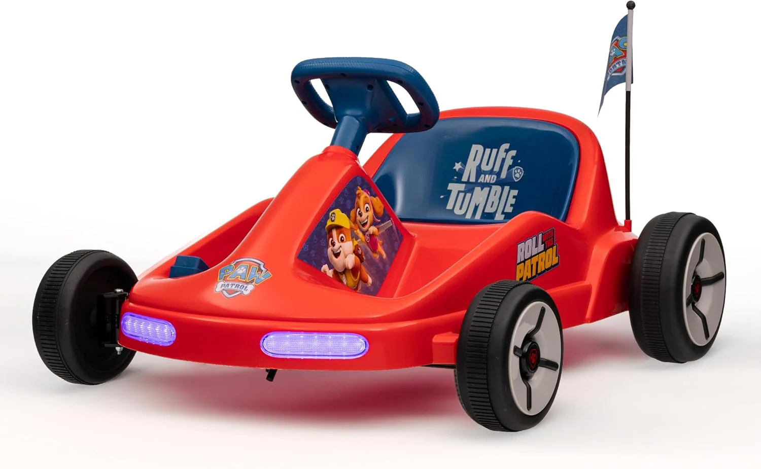 Paw Patrol Chase 6V Electric Ride-On Go-Kart for Kids with Lights and Sounds - Image 8
