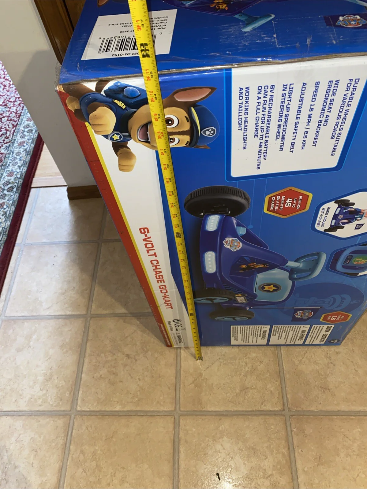 Chase 6V Electric Ride-On Go-Kart for Kids with Lights and Sound - Image 6
