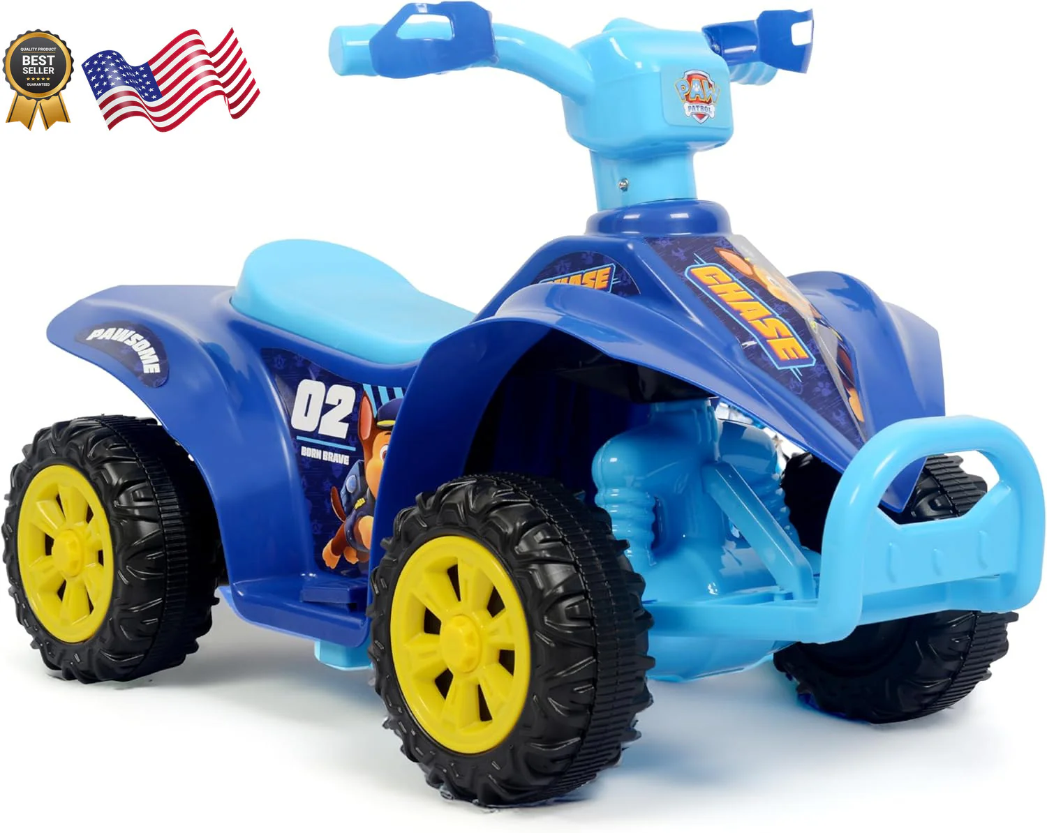 6V Rechargeable Kids Quad Ride-On Toy Featuring Chase Character – Safe and Powerful - Image 13