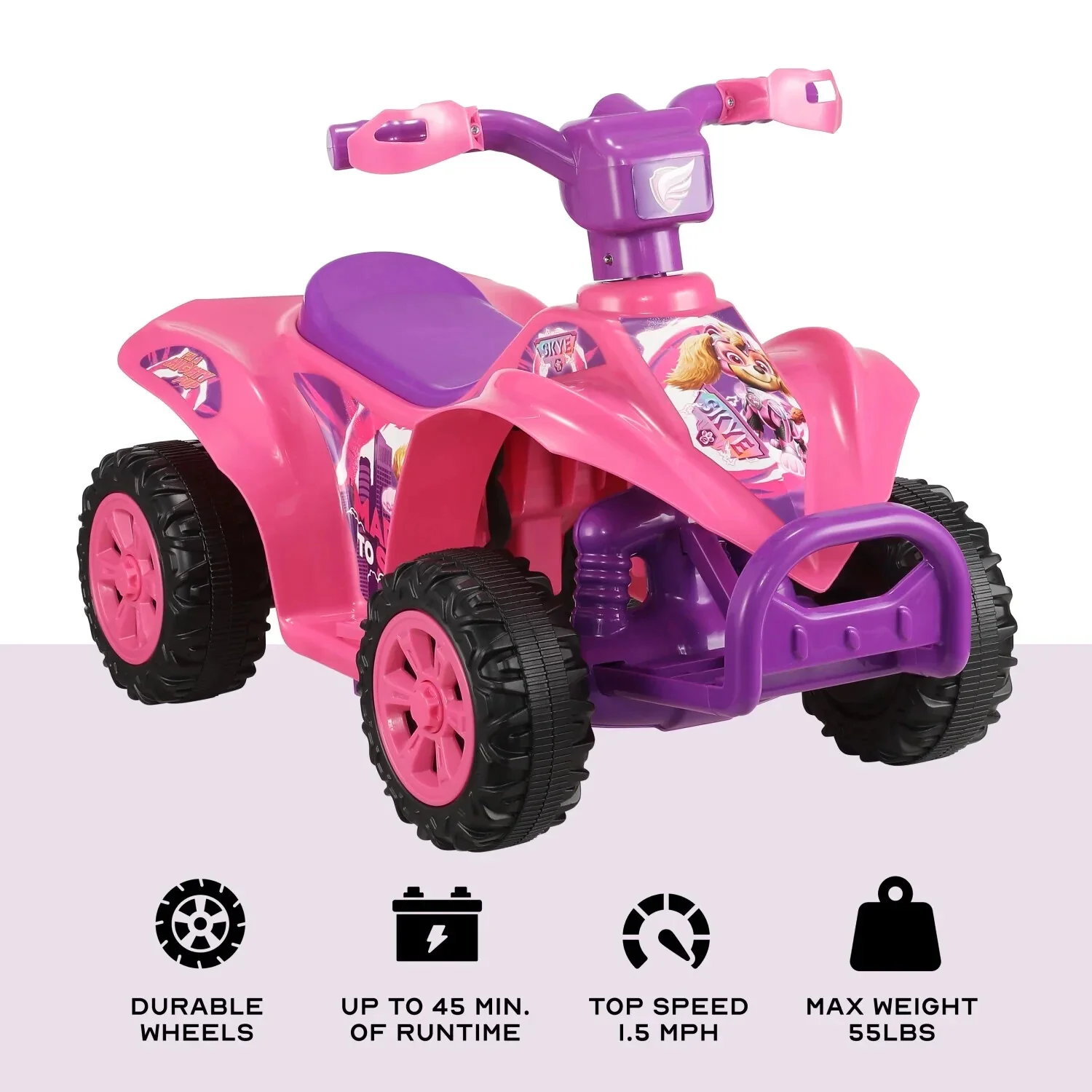 Battery-Powered 6V Electric Quad with Skye Graphics for Ages 2+ - Image 12